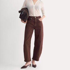 Everlane Women's Way-High® Curve Jean in Bitter Chocolate Size 28 Cotton NEW NWT